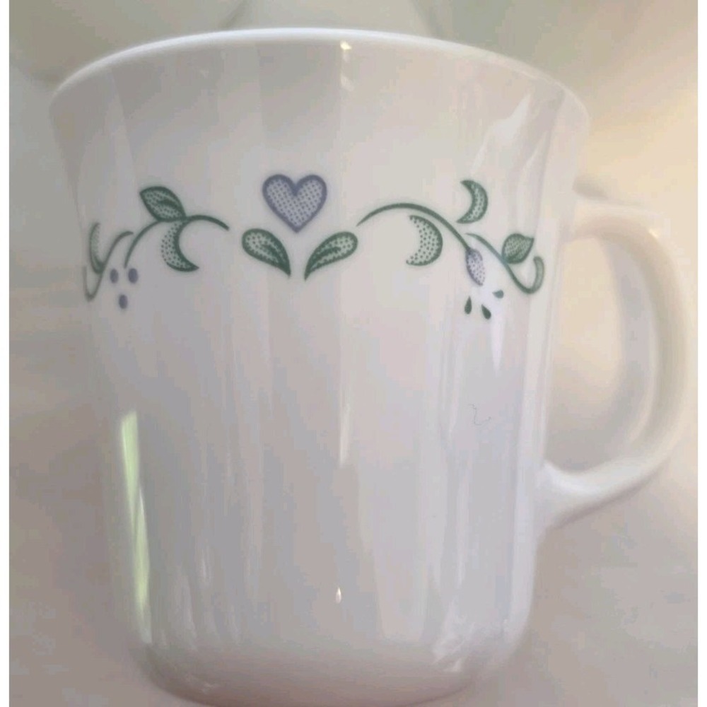 Vintage Corning Corelle Country  Heart Mugs Set Of 2